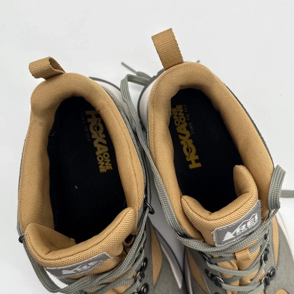 REI Co-op Trailmade Mens US Size 12 Waterproof Hiking Boots Grey & Tan